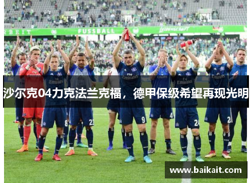 沙尔克04力克法兰克福，德甲保级希望再现光明